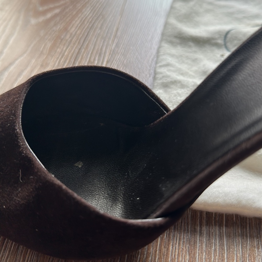 Prada brown suede d’orsay pumps - Picture 7 of 8